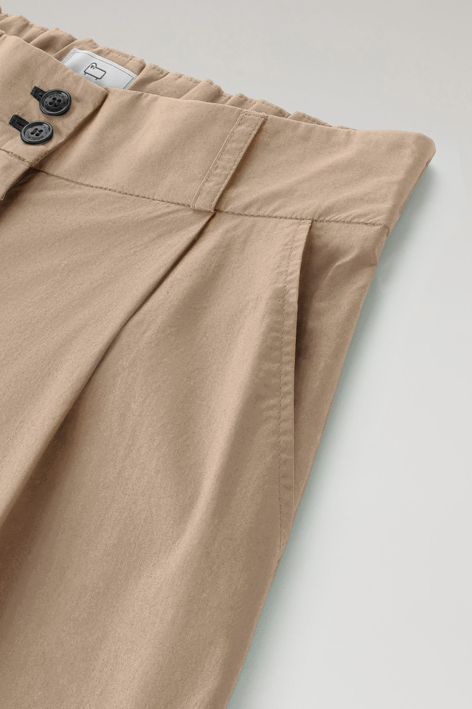 Pure Cotton Poplin Shorts Beige photo 6 | Woolrich