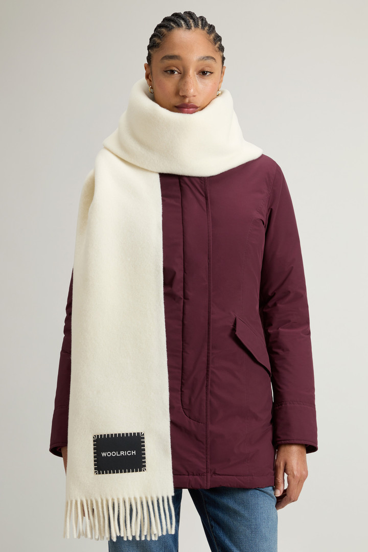 Pure Virgin Wool Scarf White photo 5 | Woolrich