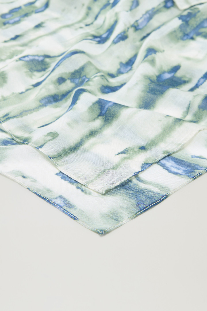 Schal aus Modal-Seiden-Materialmix mit grafischem Druck Beige photo 3 | Woolrich