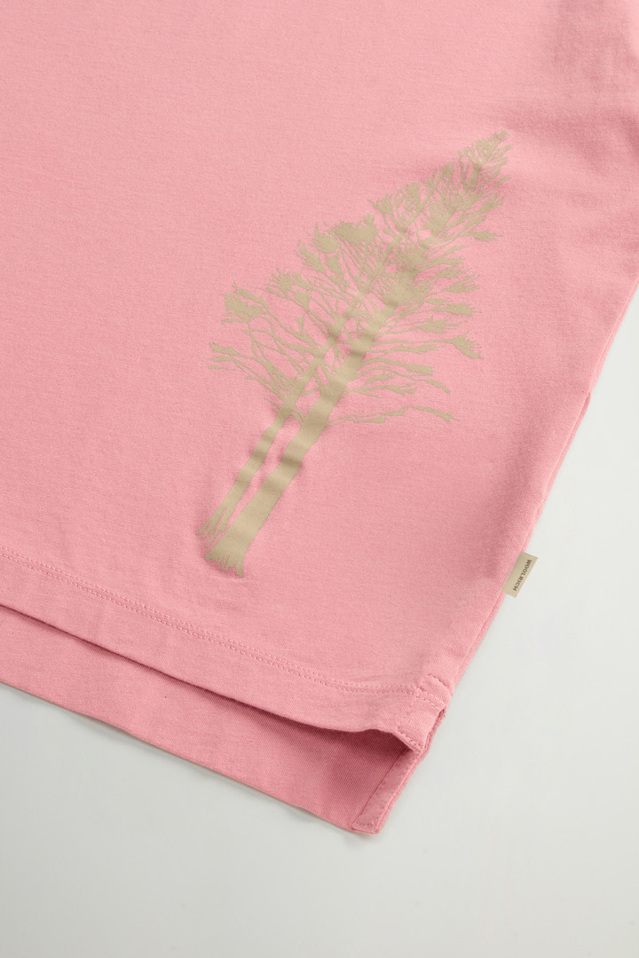 T-Shirt in Pure Pima Cotton Pink photo 7 | Woolrich