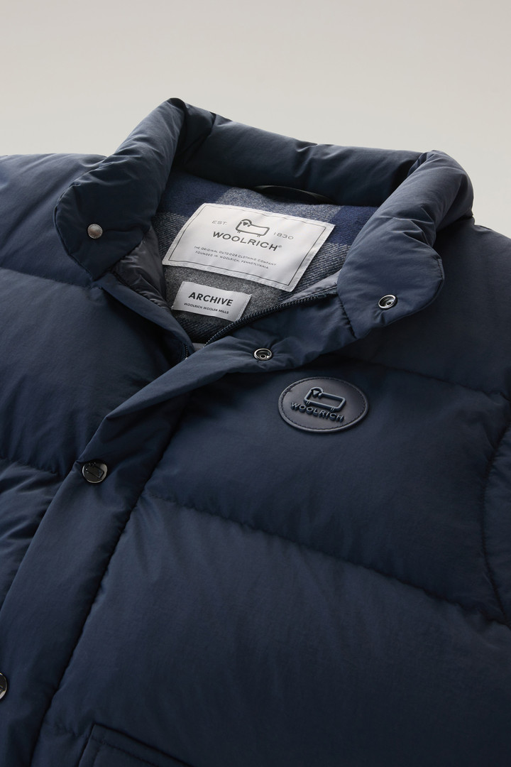 Aleutian Padded Vest in Taslan Nylon Blue photo 2 | Woolrich