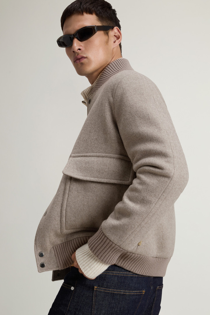 TWILL WOOL MILES BOMBER Grijs photo 4 | Woolrich