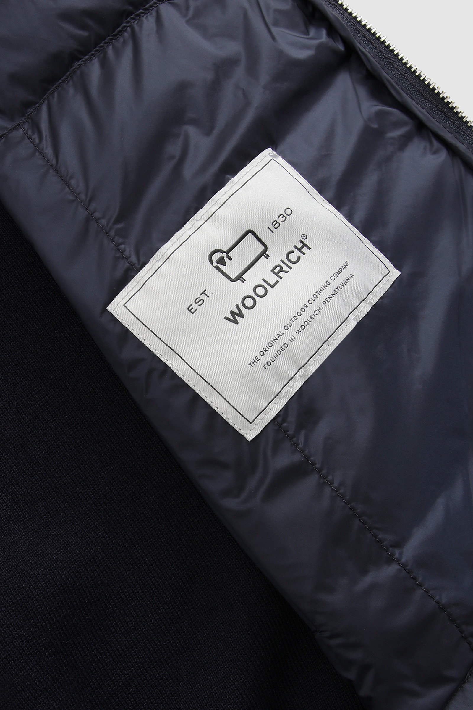 Quilted Sundance Jacket with Merino Sleeves Blue photo 9 | Woolrich