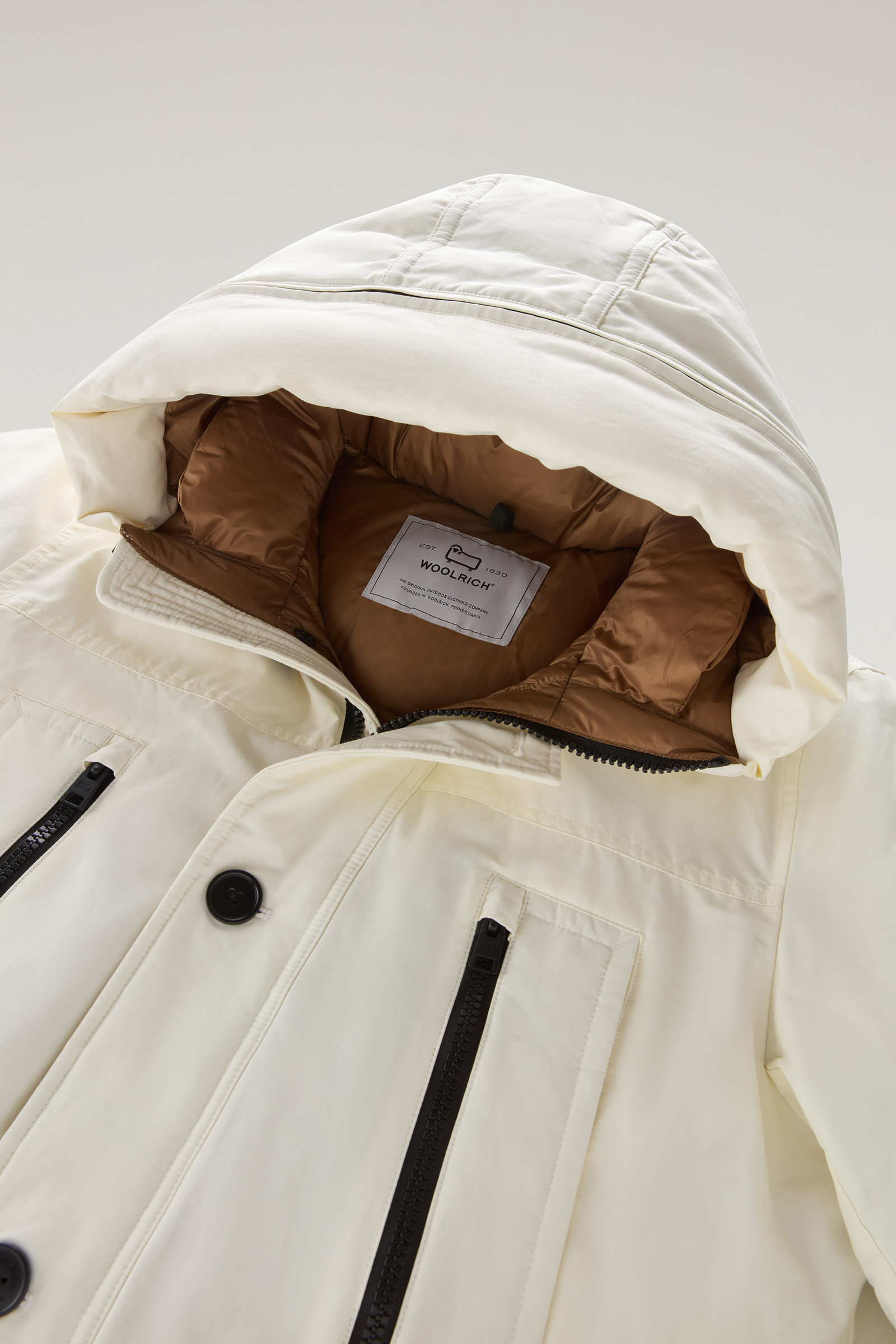 Arctic Parka Evolution en Ramar Cloth blanc photo 6 | Woolrich