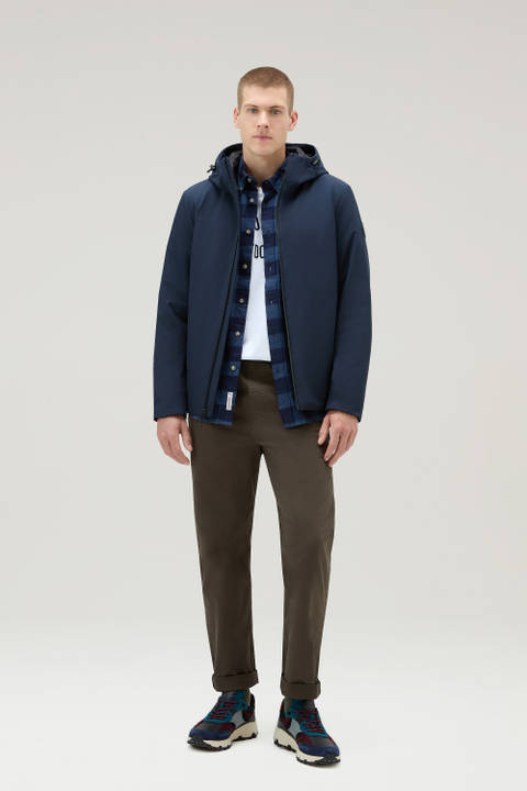 Pacific Jacket in Tech Softshell Blue | Woolrich