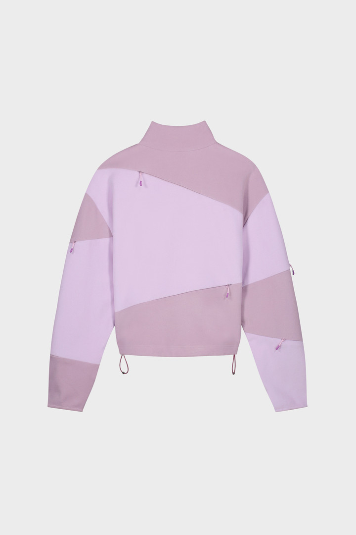 quarter zip sweatshirt pink