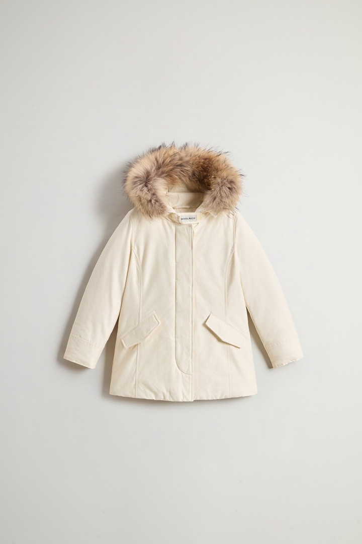 Arctic Parka mit abnehmbarem Pelzbesatz für Mädchen Weiß photo 1 | Woolrich