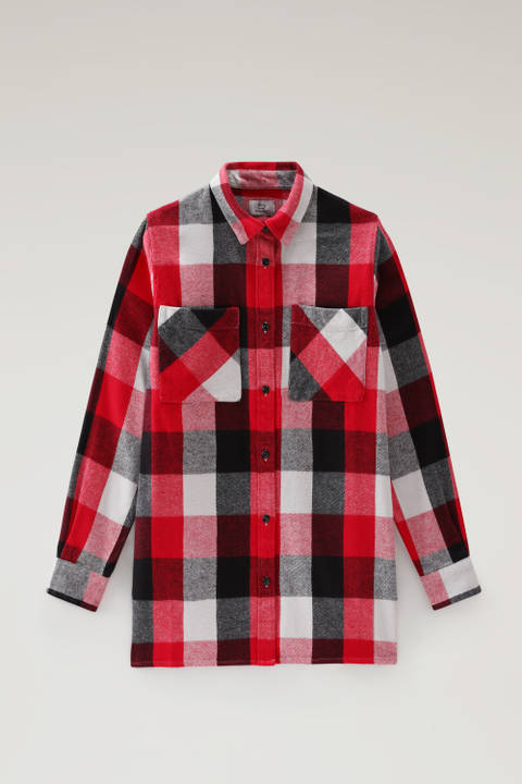Buffalo Check Boyfriend Flannel Shirt Red | Woolrich