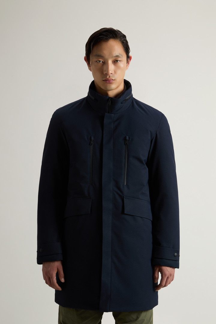 Padded Coat with Foldaway Hood Blue photo 1 | Woolrich