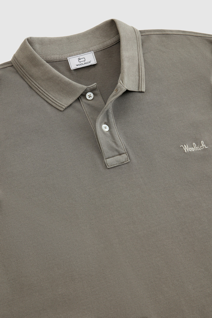 Polo Mackinack en piqué de coton teint en pièce vert photo 5 | Woolrich