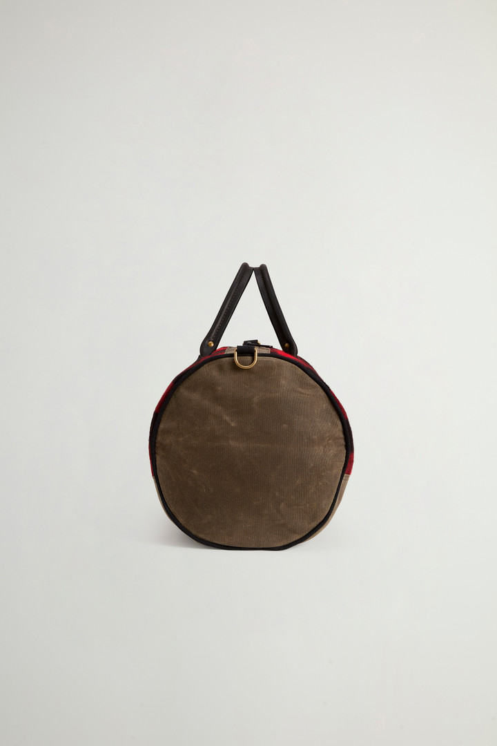 Duffel bag with Check-Patterned Inserts Red photo 3 | Woolrich