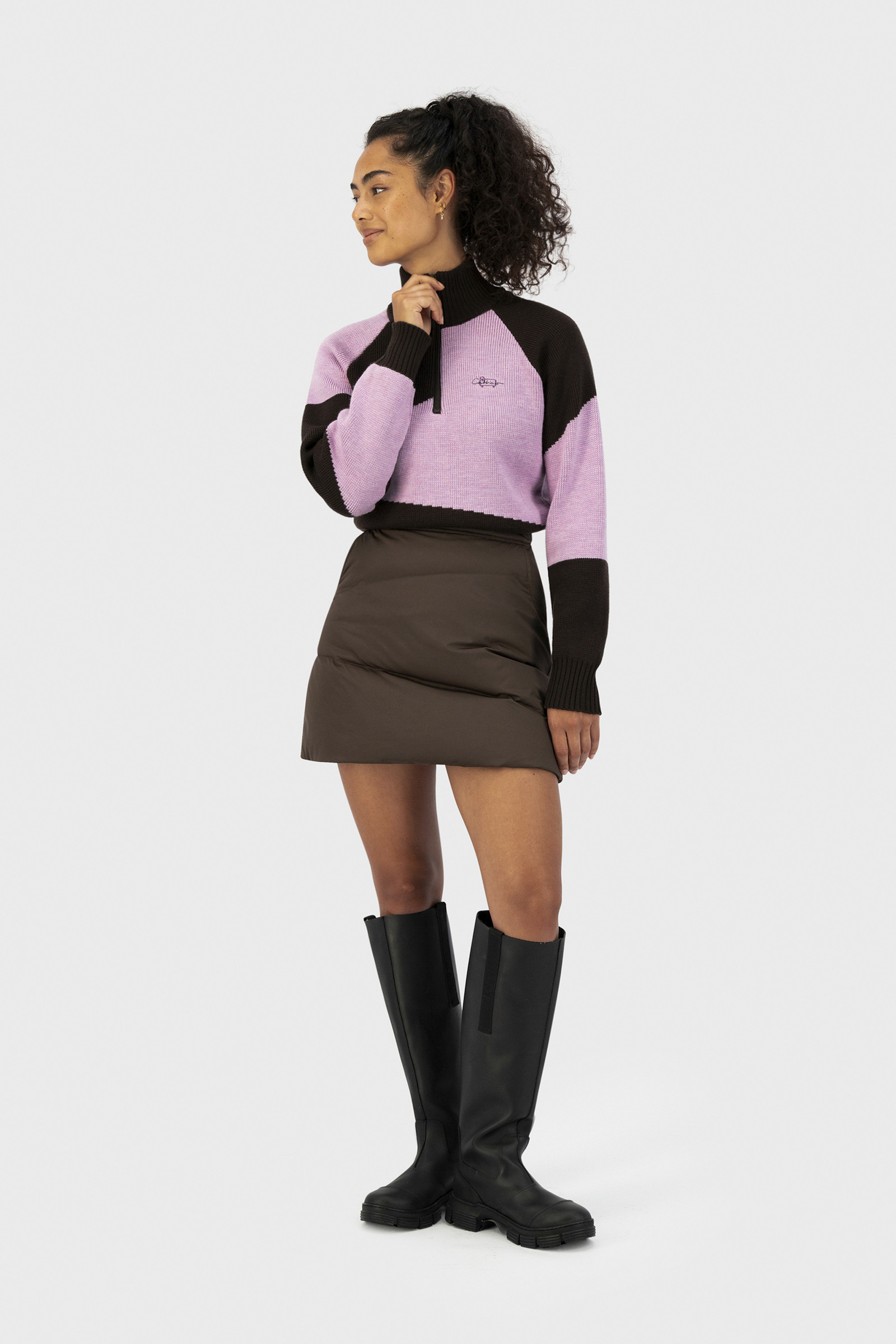 Merino Zip-Up Sweater - Daniëlle Cathari / Woolrich Pink photo 2 | Woolrich