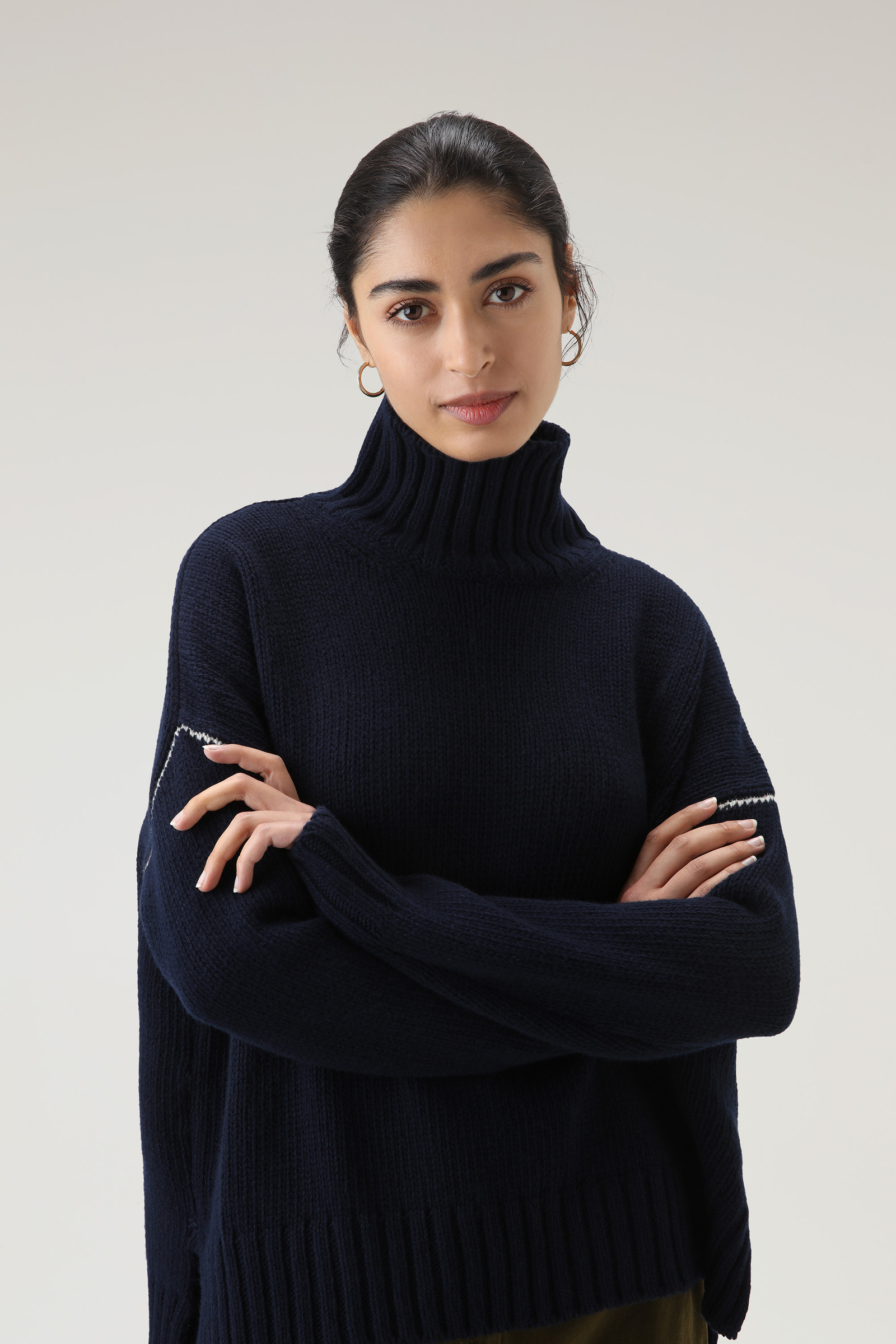 Maagdelijke wol coltrui Blauw photo 4 | Woolrich