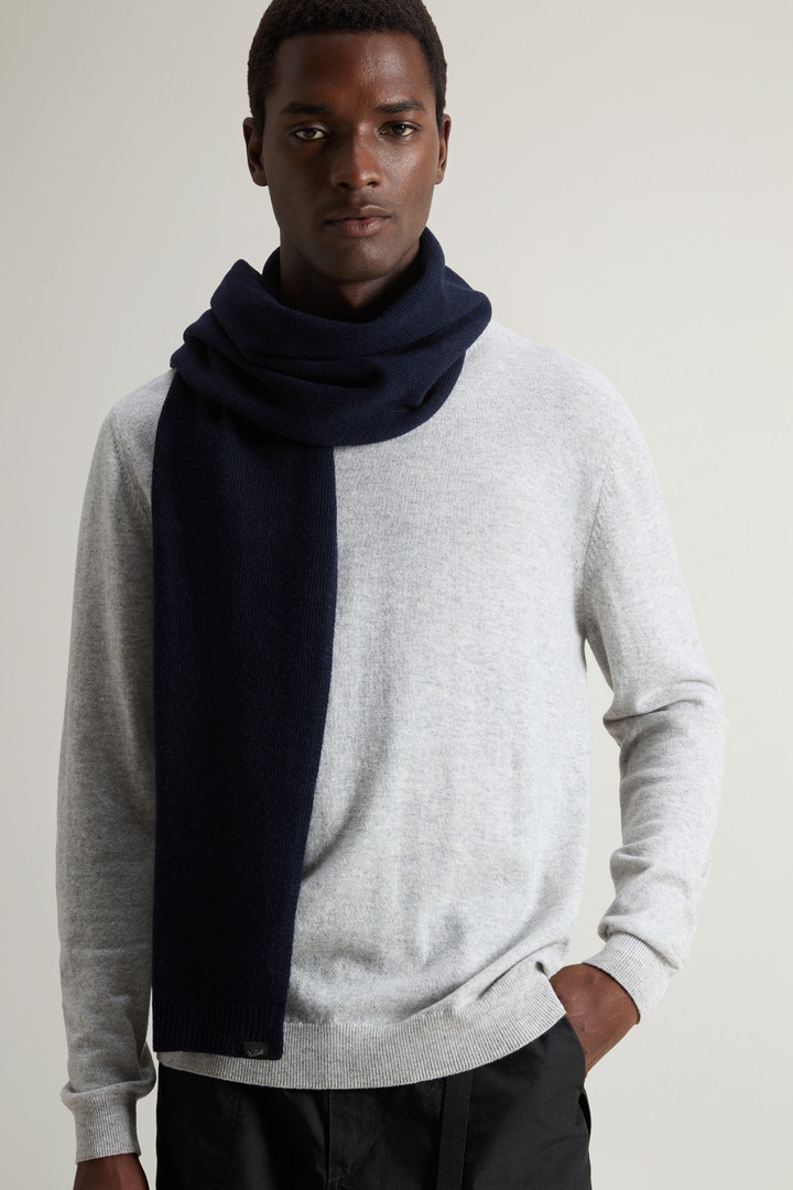 Scarf in Wool Blend Blue photo 4 | Woolrich