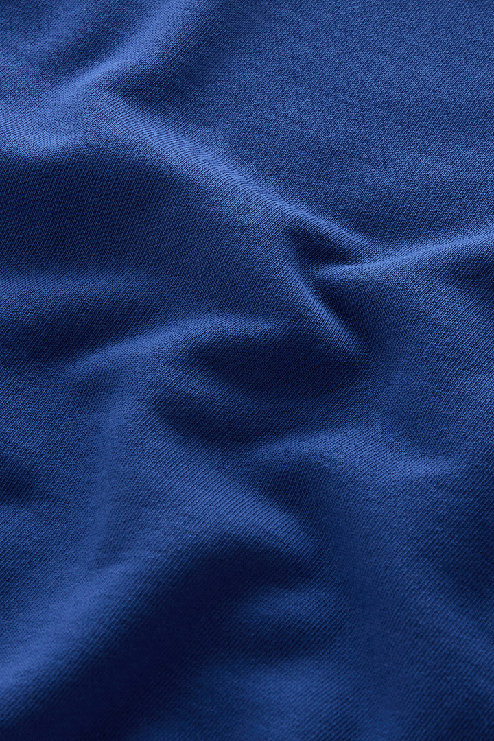 Felpa girocollo in puro cotone con logo ricamato Blu photo 8 | Woolrich