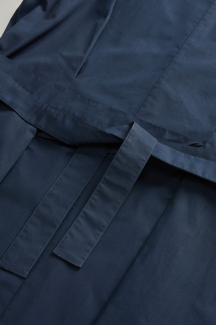 POPLIN BELTED DRESS Blue photo 7 | Woolrich