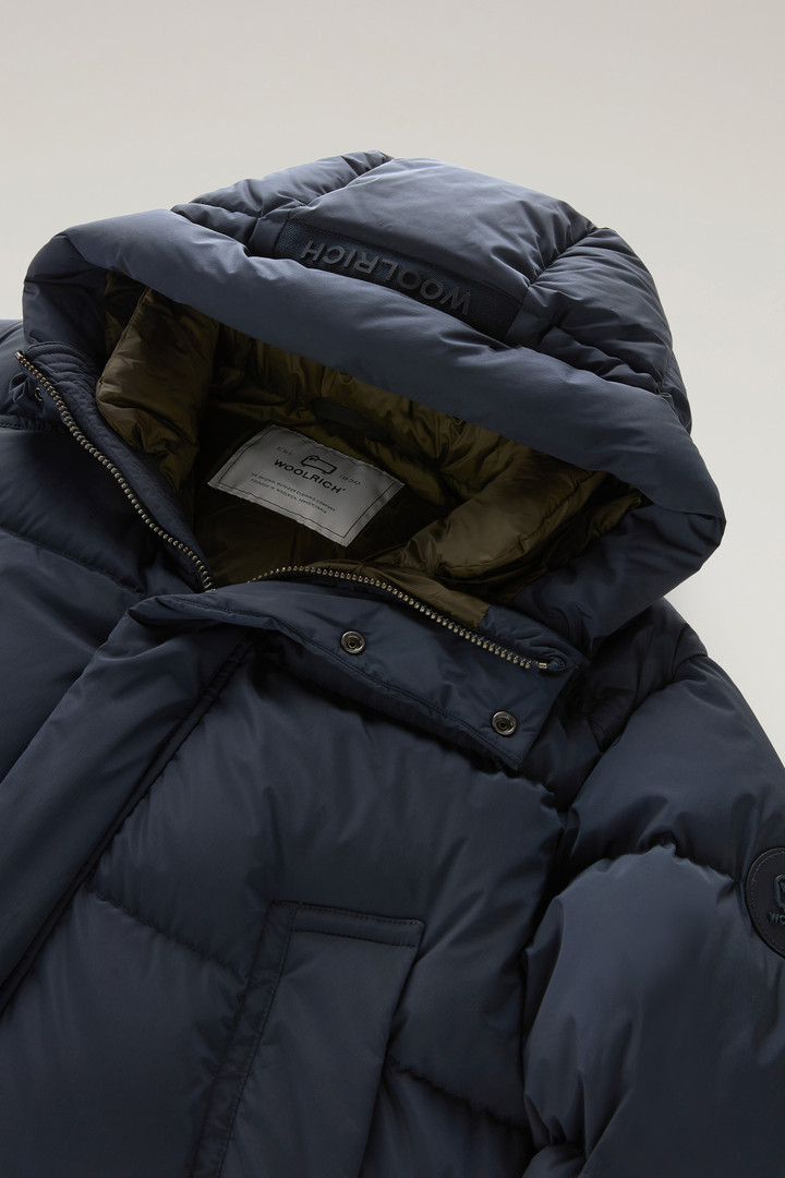 Premium Padded Parka in Stretch Nylon Blue photo 2 | Woolrich