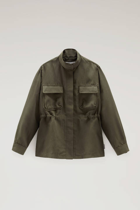 Giacca a camicia Utility in misto lino Verde photo 2 | Woolrich