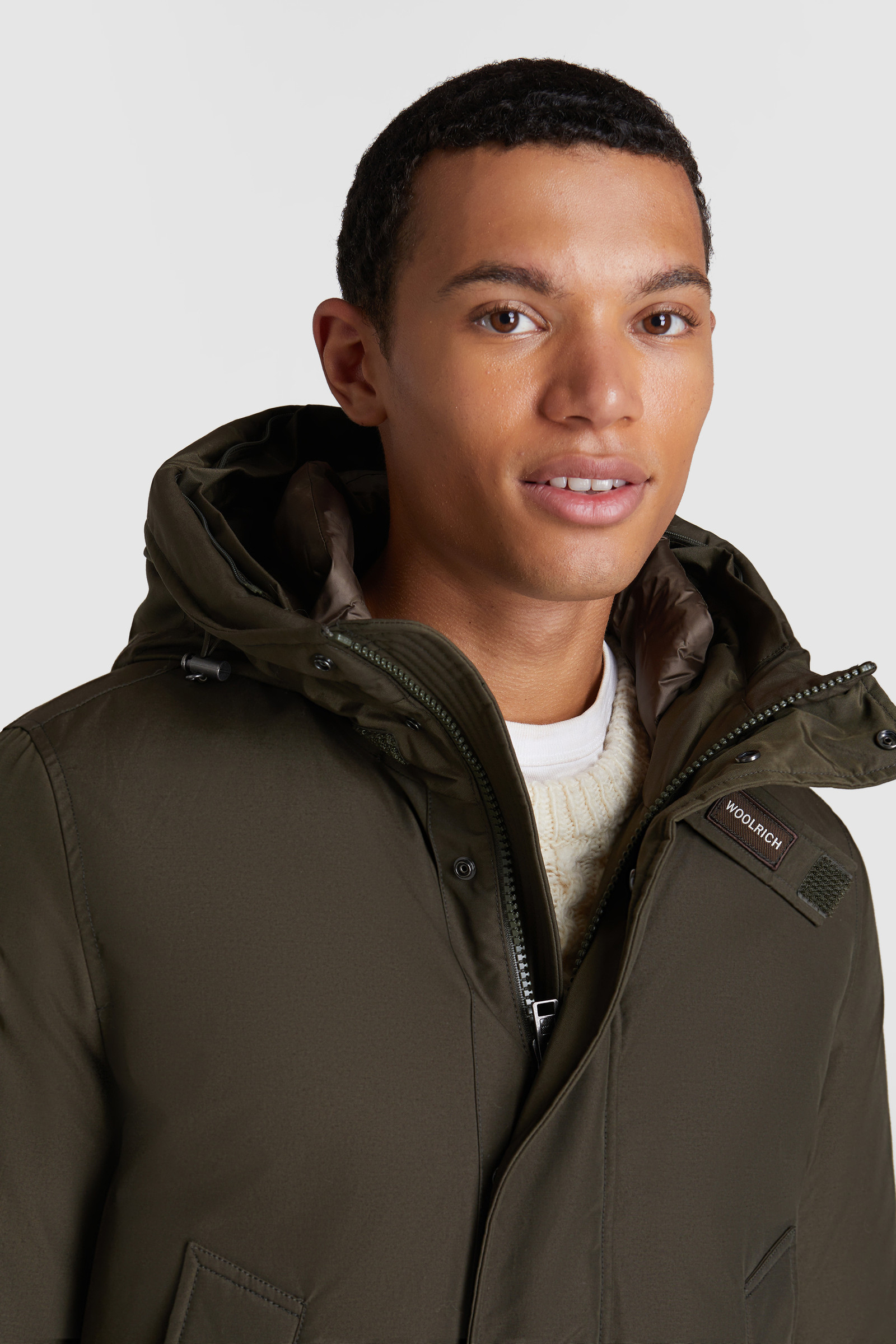Polar Parka collo alto, pelliccia di coyote