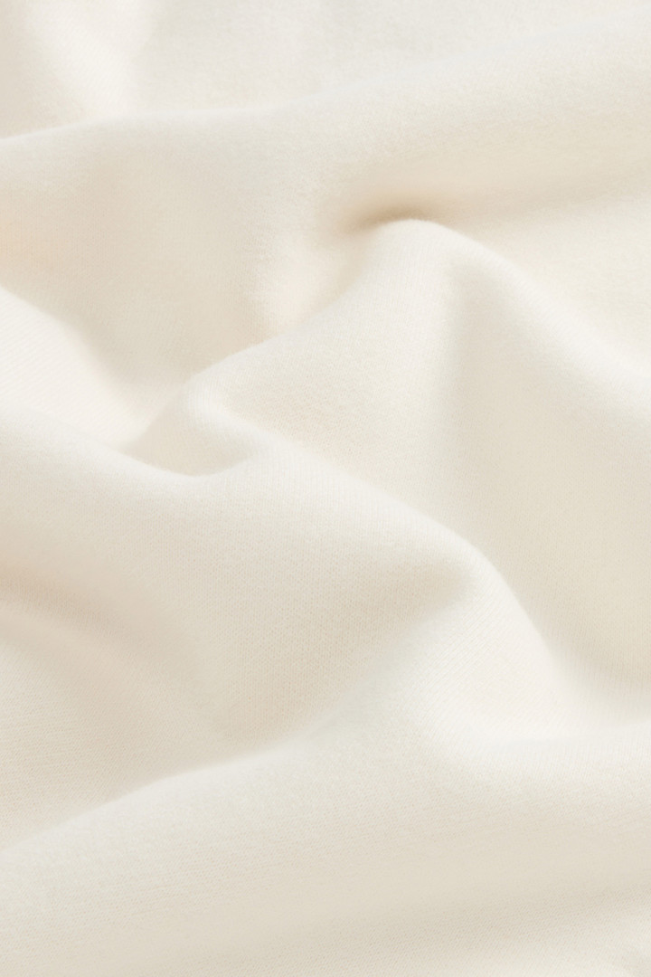 Felpa girocollo da ragazzi in puro cotone spazzolato Bianco photo 7 | Woolrich