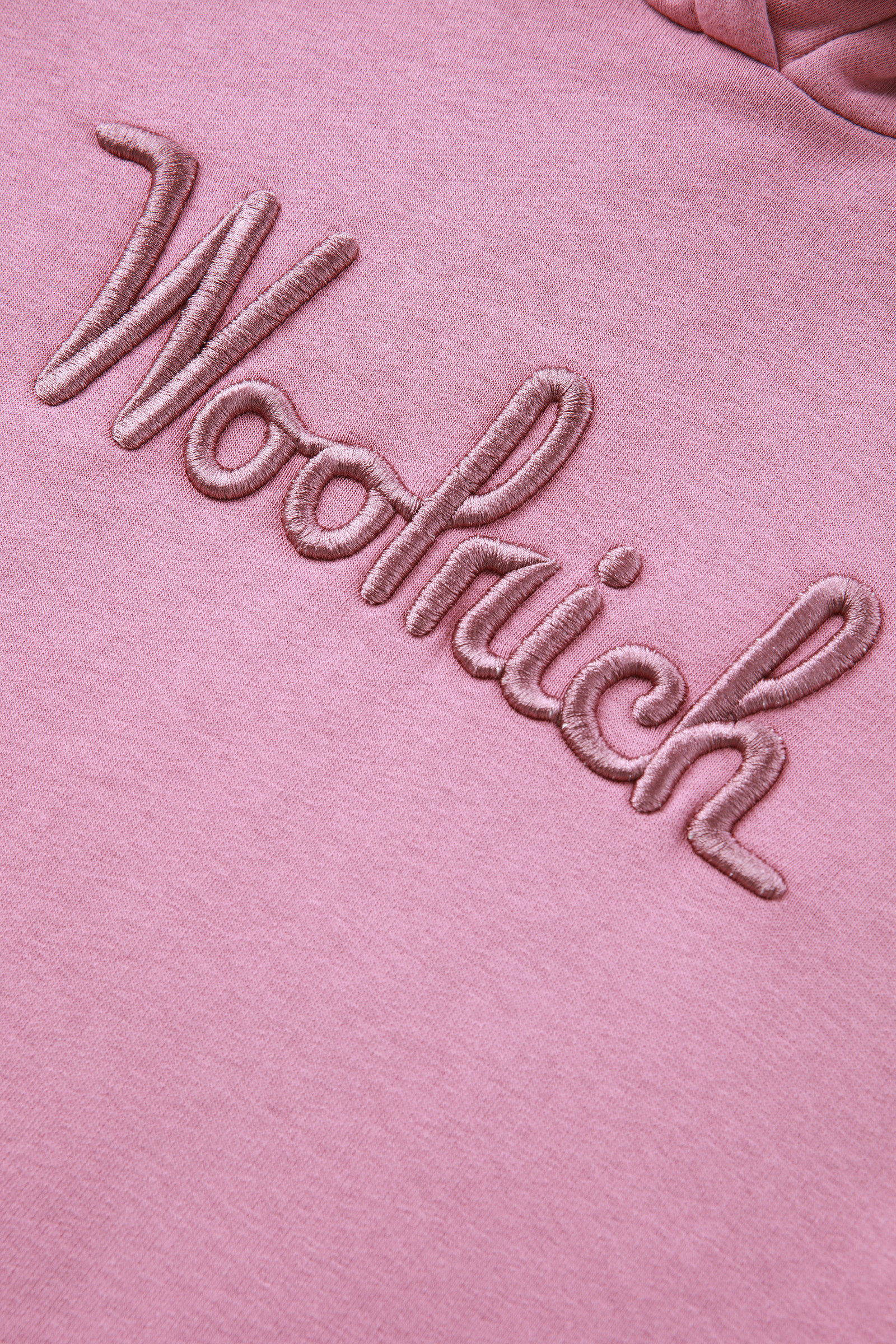 Girls' Long Hoodie in Cotton Fleece Pink photo 5 | Woolrich
