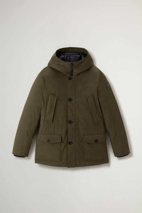 Arctic Parka in Stretch Nylon Green photo 2 | Woolrich