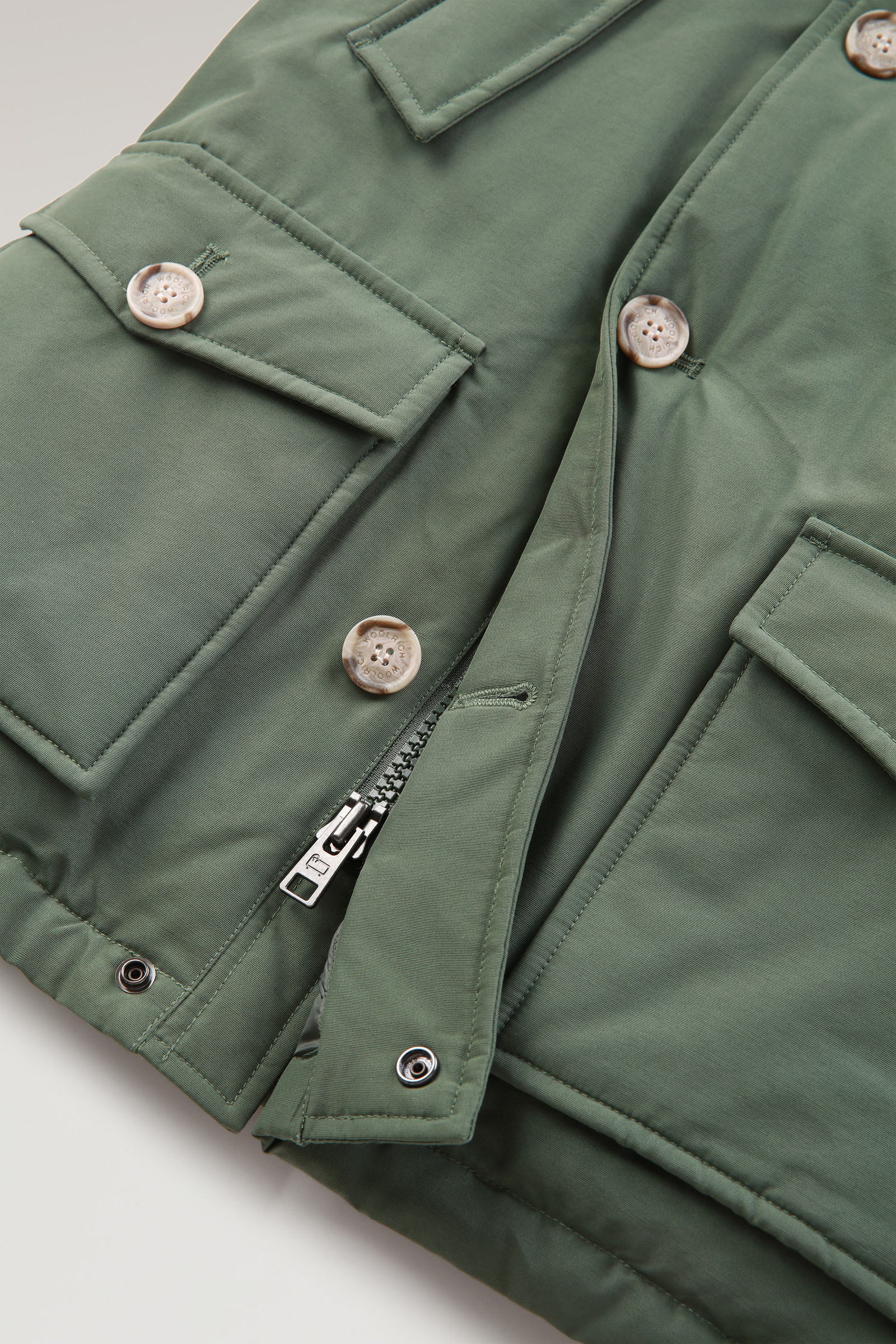 Boys' Arctic Parka in Ramar Cloth Green photo 5 | Woolrich