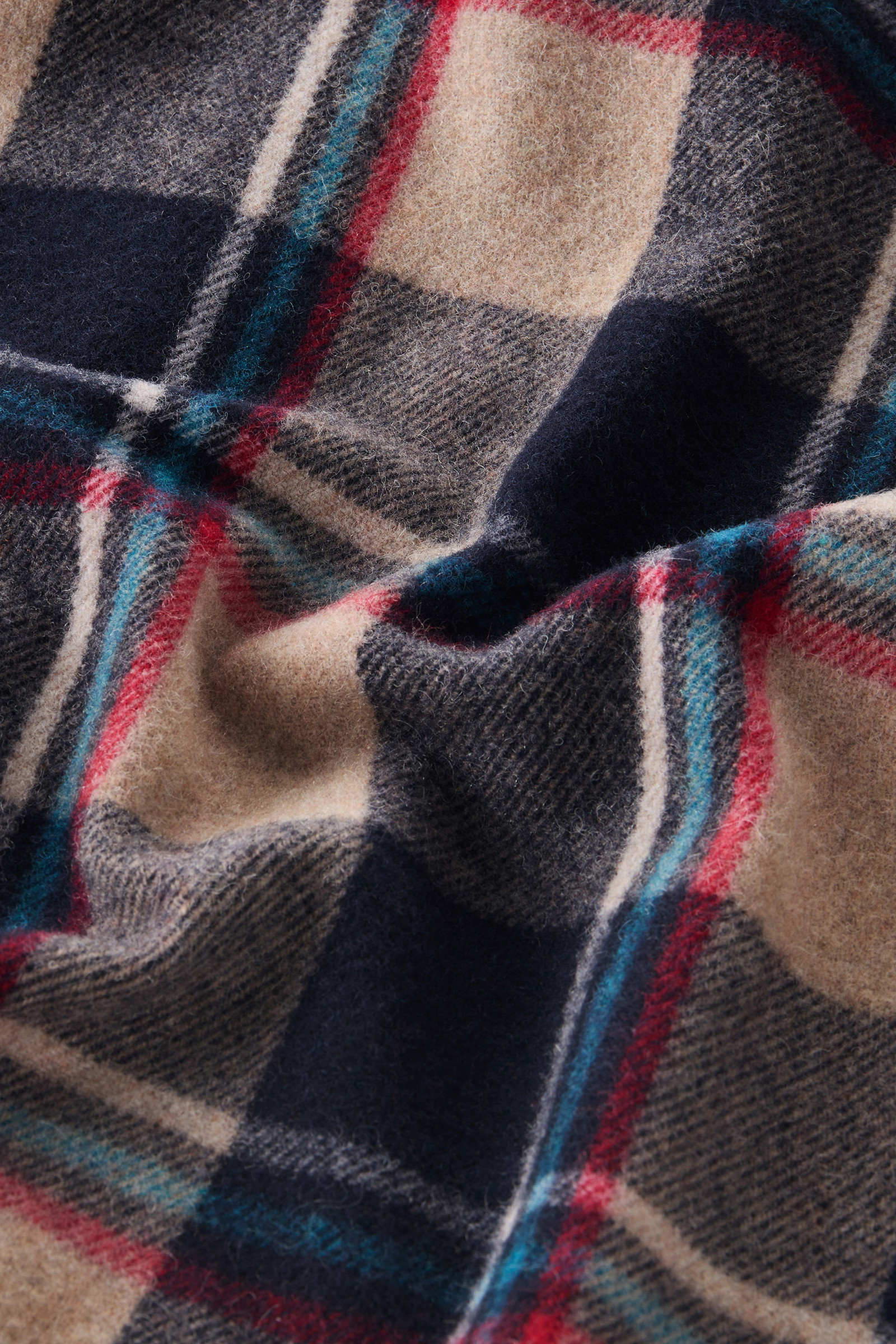 Overhemdjack met Alaskan Check van gerecycled Italiaans wolmix beige photo 10 | Woolrich