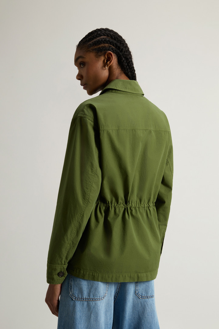 Garment-Dyed Pure Cotton Overshirt Green photo 3 | Woolrich