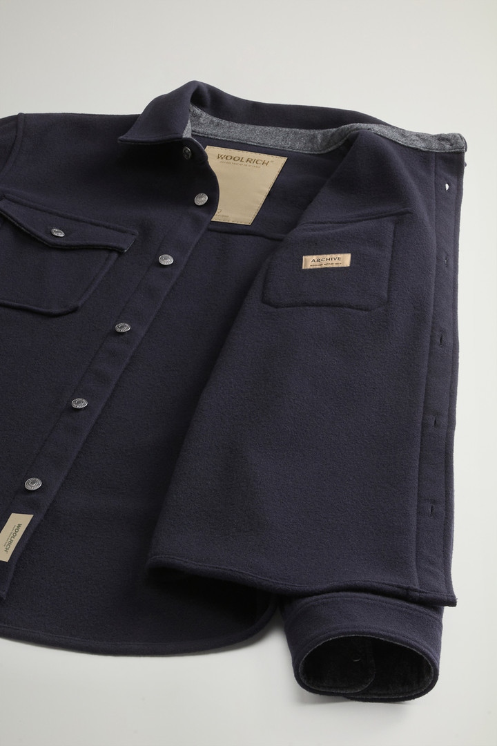 Alaskan Overshirt in Wool Blend Blue photo 9 | Woolrich