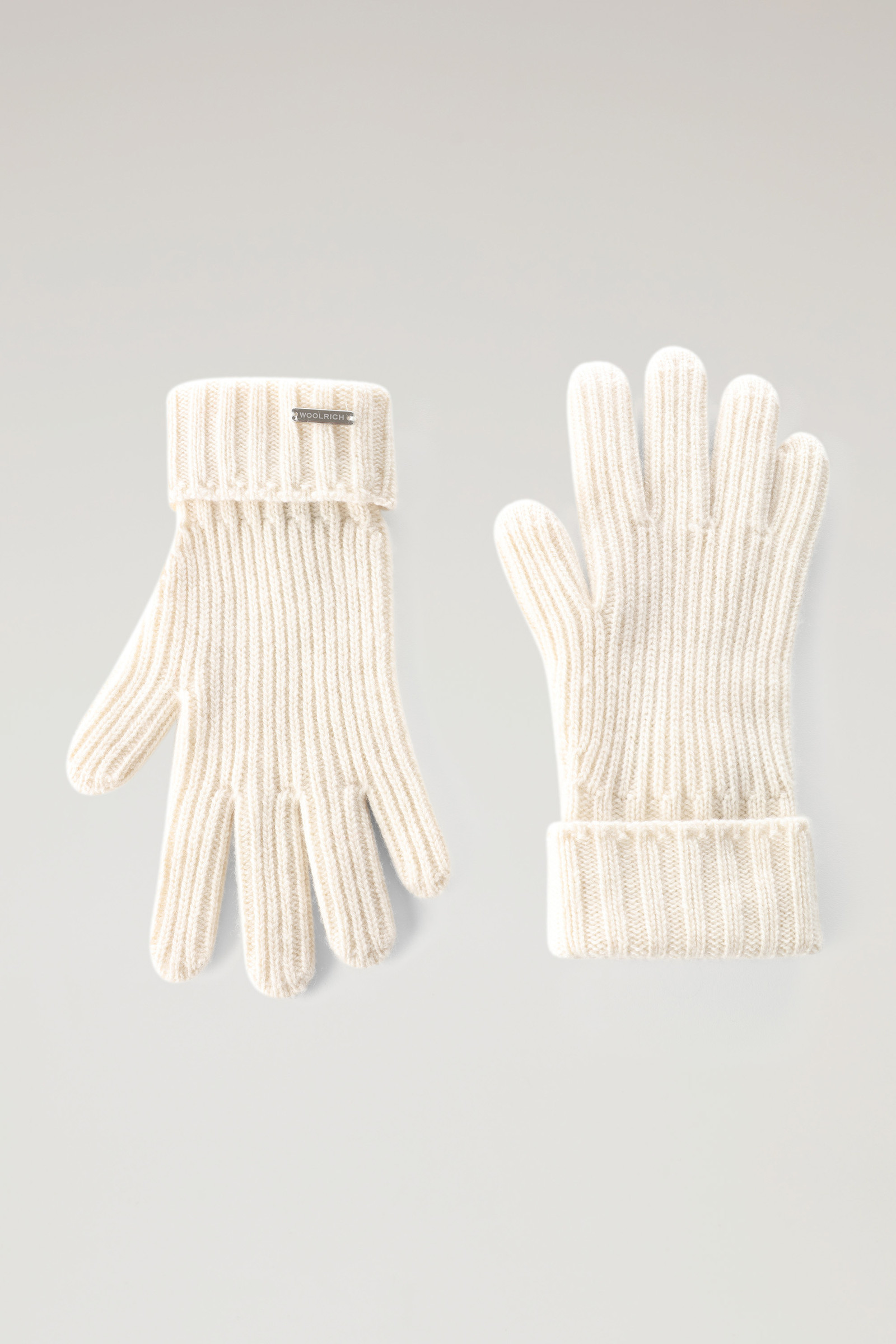 Gerippte Handschuhe aus Kaschmir Beige | Woolrich