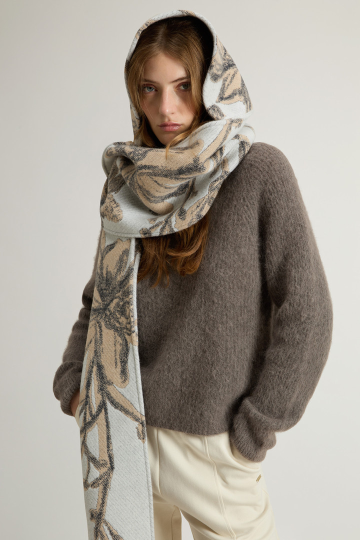 Stückgefärbter Pullover mit Rundhalsausschnitt aus Alpaka-Wollmischung Grau photo 4 | Woolrich