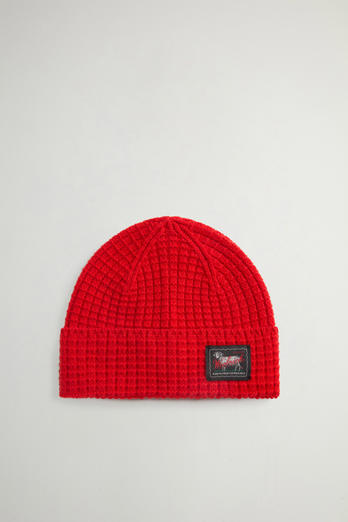 Beanie aus einer Schurwoll-Kaschmir-Mischung im Wabenstrick by Todd Snyder Orange photo 1 | Woolrich
