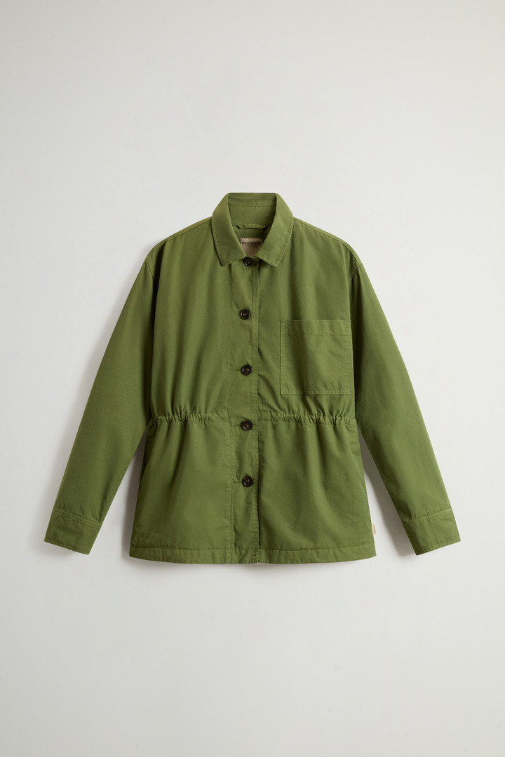 Garment-Dyed Pure Cotton Overshirt Green photo 5 | Woolrich