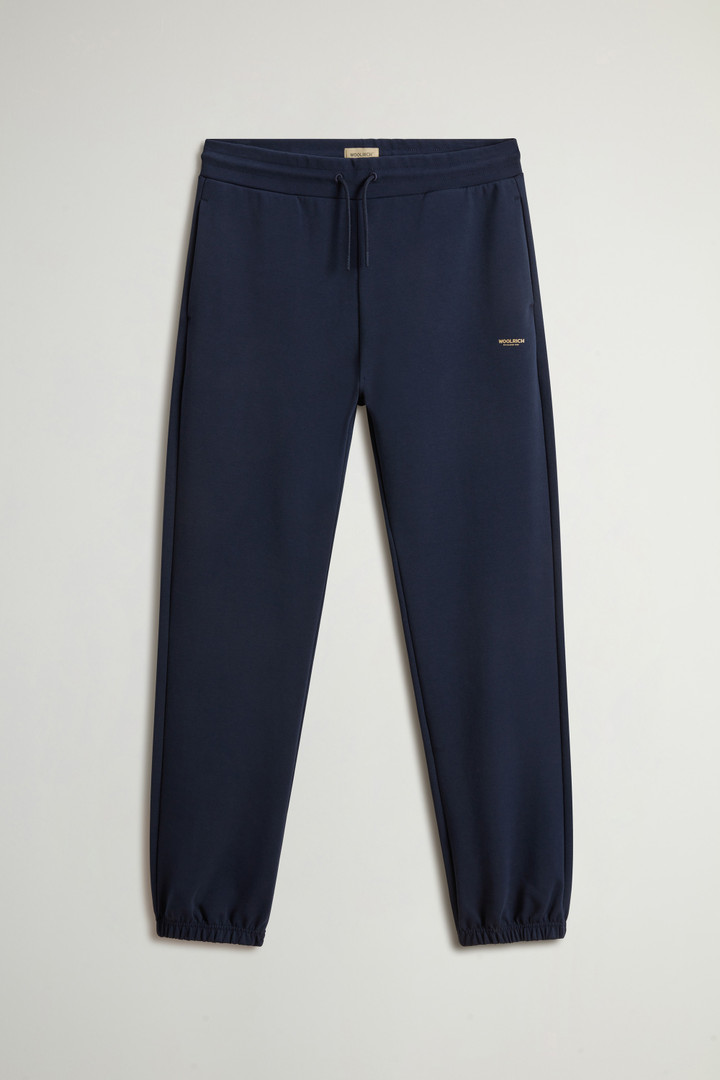 Pants in Cotton-Blend Interlock Blue photo 3 | Woolrich