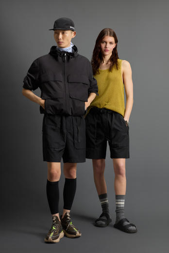 Trek Shorts in Olmetex Ripstop Nylon by Todd Snyder Black | Woolrich