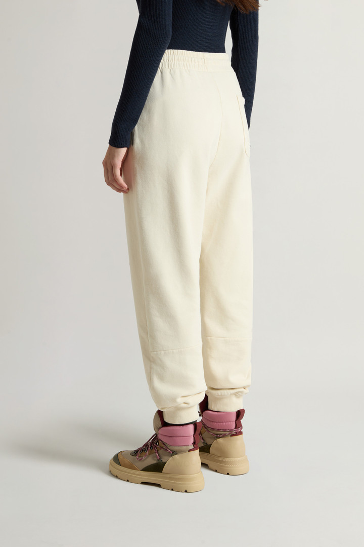 Pure Cotton Pants with Drawstring and Rear Pocket White photo 3 | Woolrich