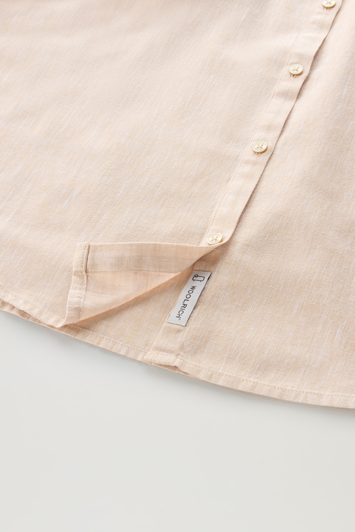 Camicia alla coreana in misto lino e cotone Beige photo 8 | Woolrich