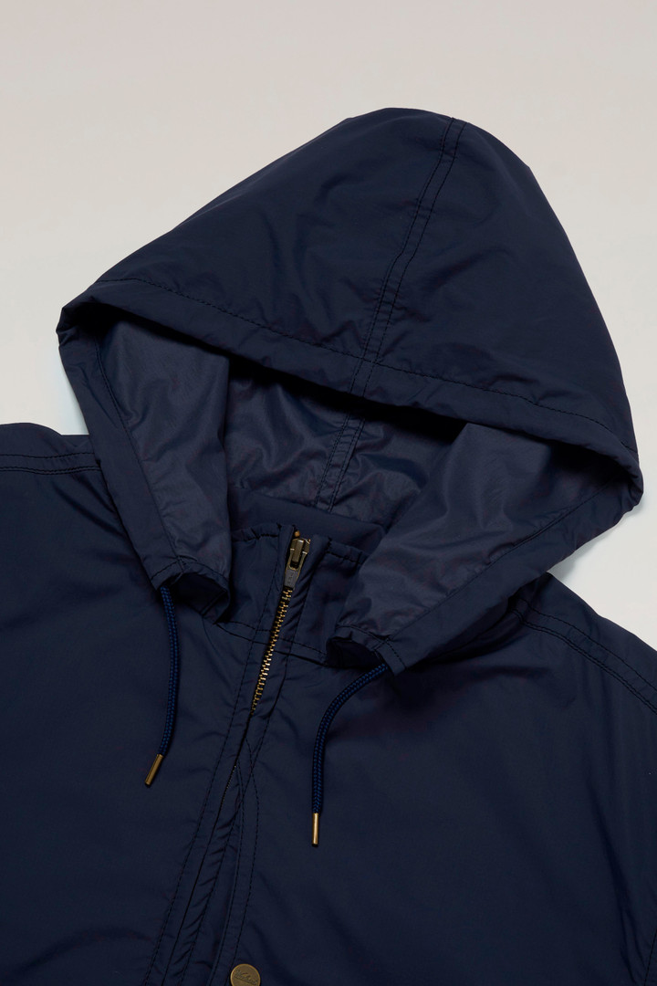 Ripstop Nylon Jacket with Foldable Hood Blue photo 7 | Woolrich