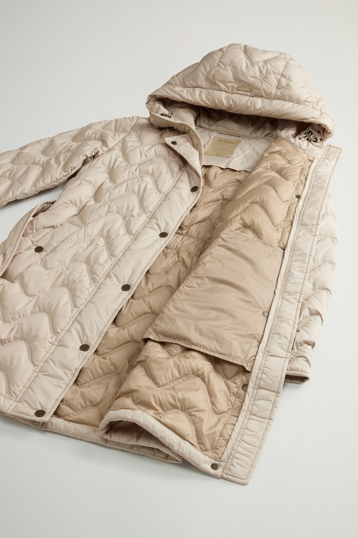 Quilted Microfiber Heritage Parka Beige photo 8 | Woolrich