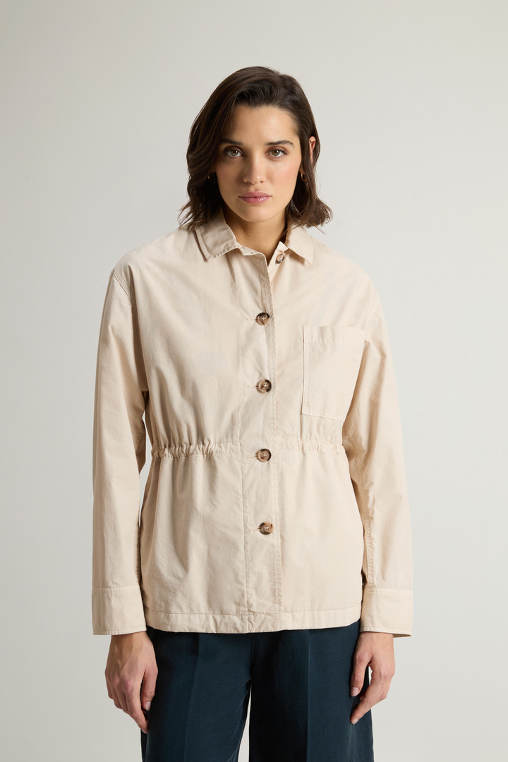 Garment-Dyed Pure Cotton Overshirt Beige photo 1 | Woolrich