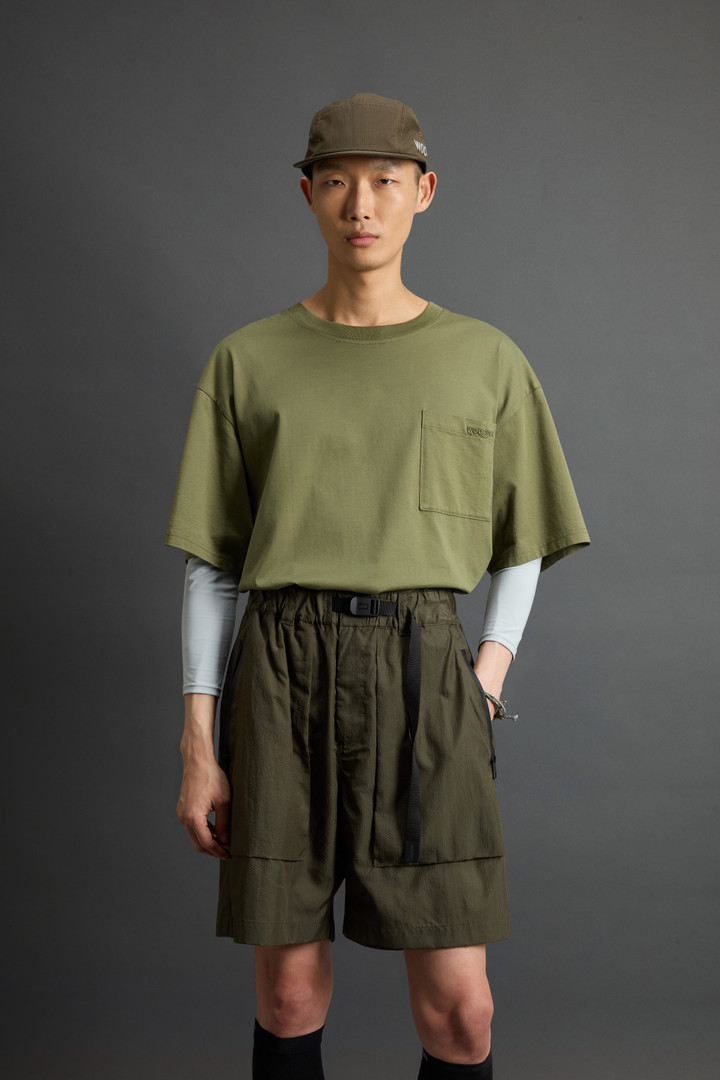 Pure Cotton T-Shirt by Todd Snyder Green photo 1 | Woolrich