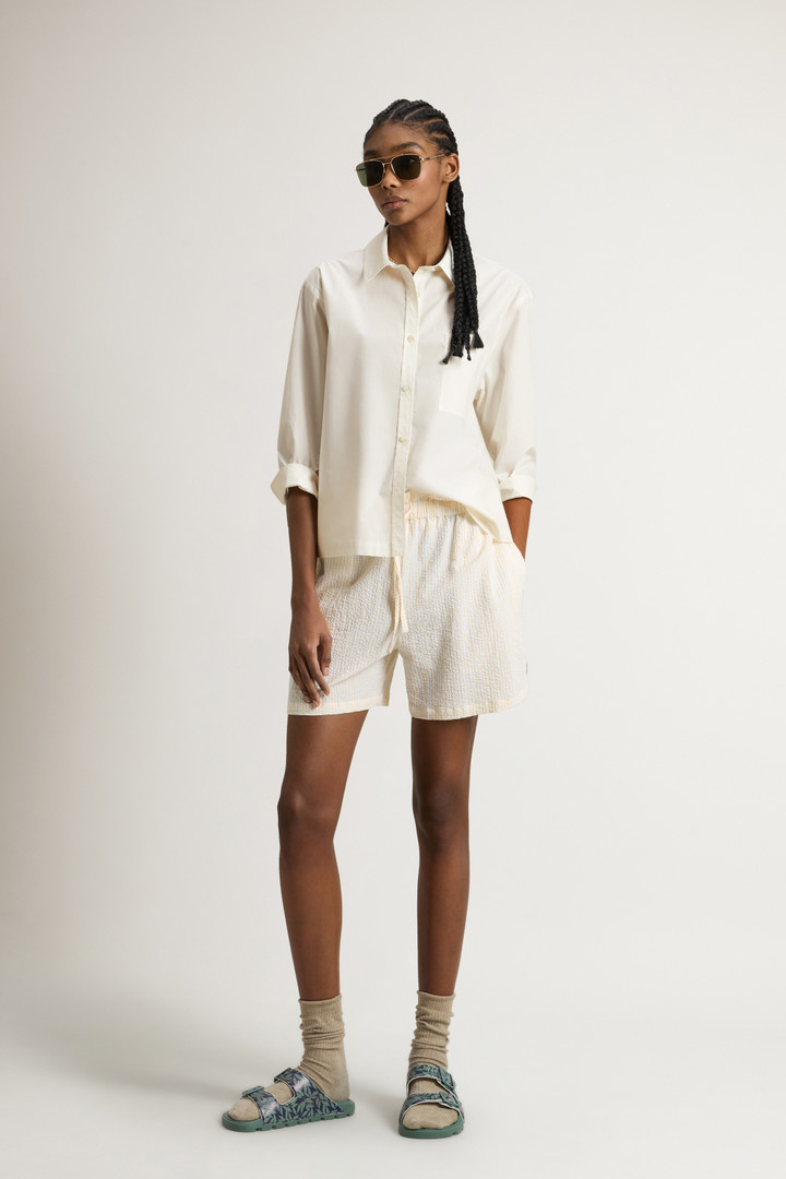 Shirt in Pure Cotton Poplin White photo 2 | Woolrich