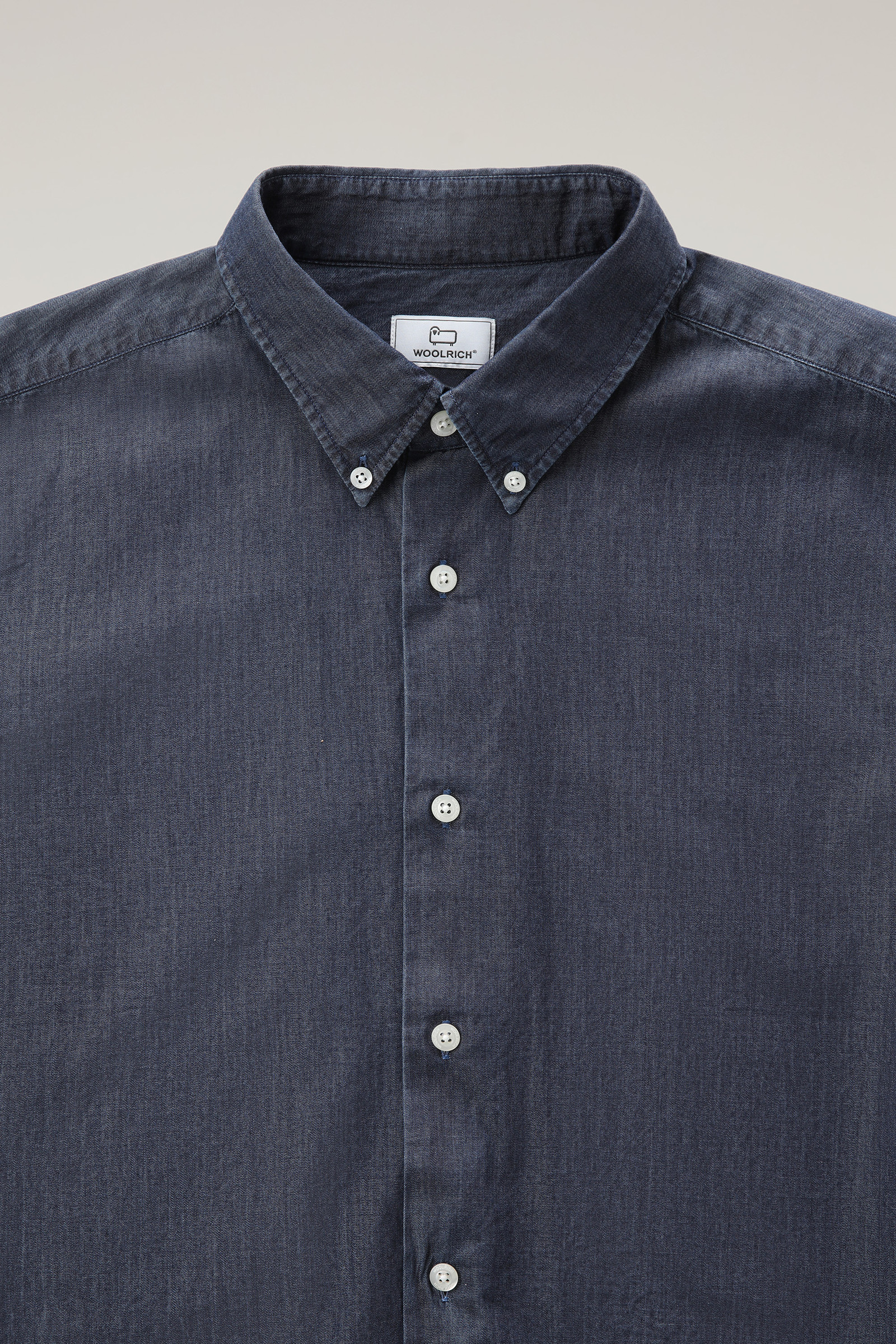 Shirt aus reinem Baumwoll-Chambray blau photo 6 | Woolrich