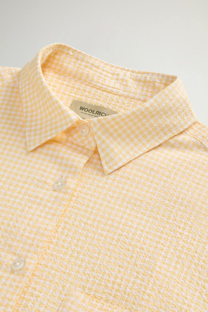 Seersucker Cotton Shirt Yellow photo 6 | Woolrich