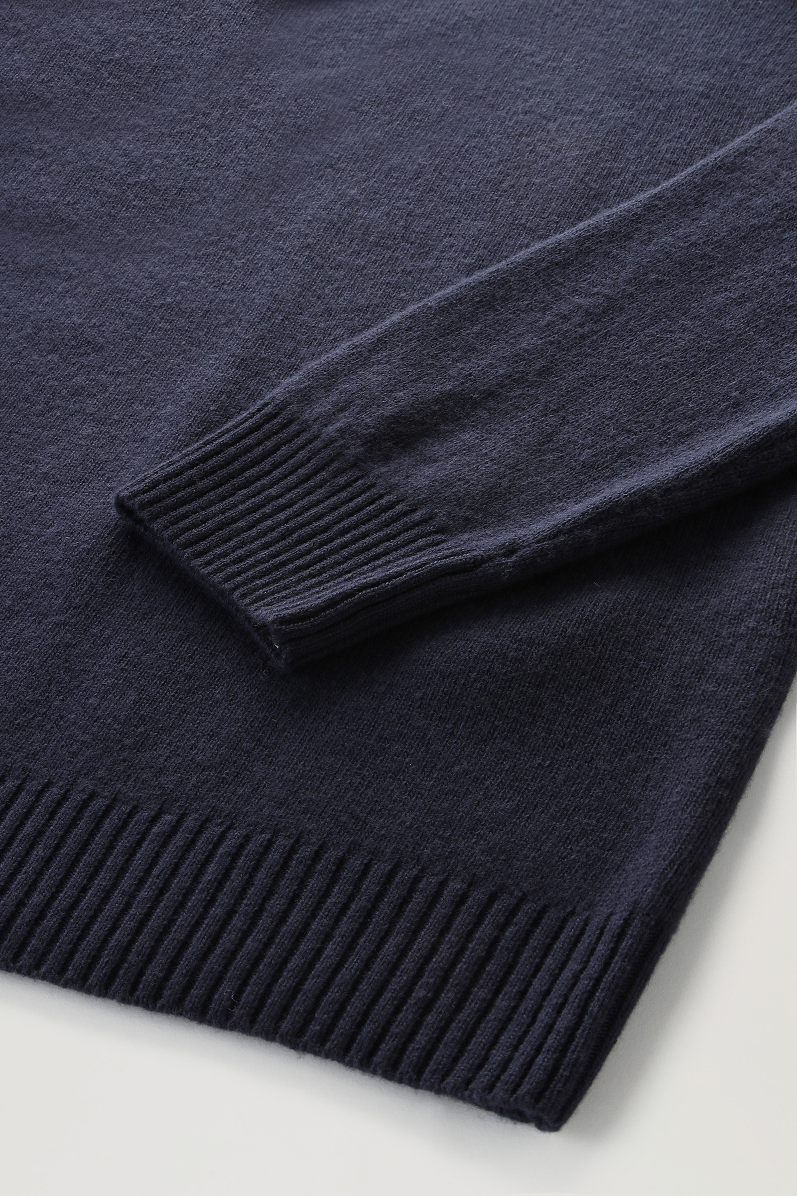 Garment-dyed Turtleneck Sweater in Pure Virgin Wool Blue photo 7 | Woolrich