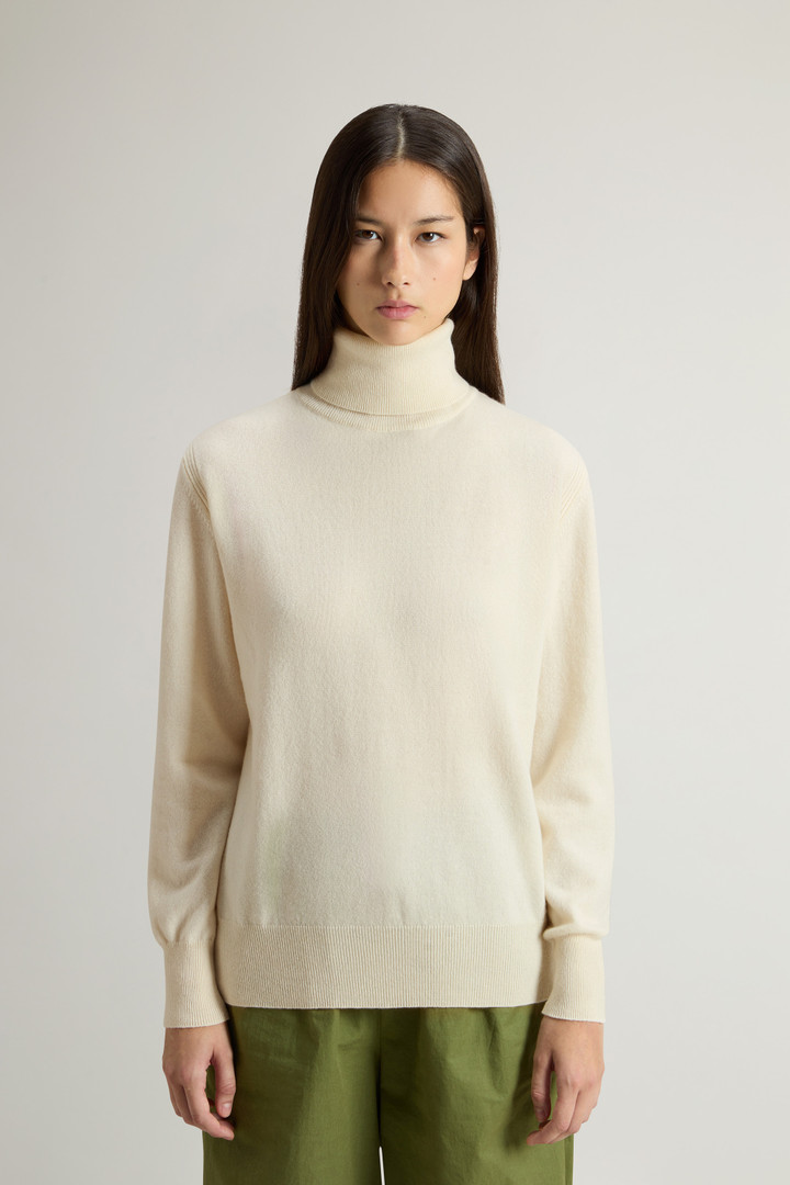 Pure Cashmere Sweater with High Neck White photo 1 | Woolrich