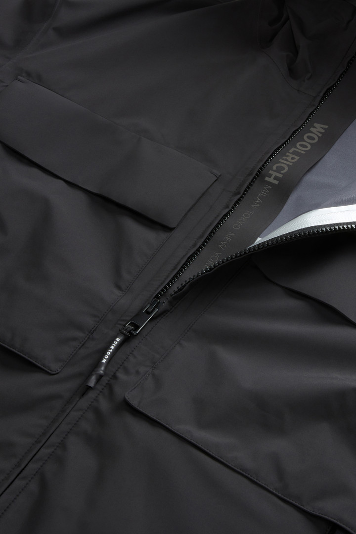 Jacket in Three-Layered Fabric with Logo by Todd Snyder Black photo 7 | Woolrich