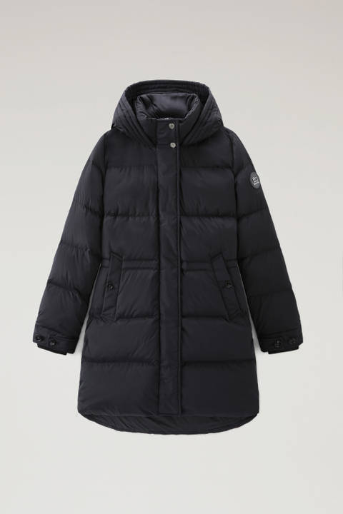 Alsea Daunenjacke mit Kapuze aus Stretch-Nylon Schwarz photo 2 | Woolrich