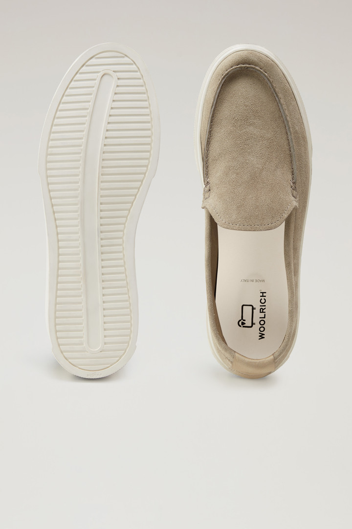 Suede Leather Loafers Beige photo 4 | Woolrich